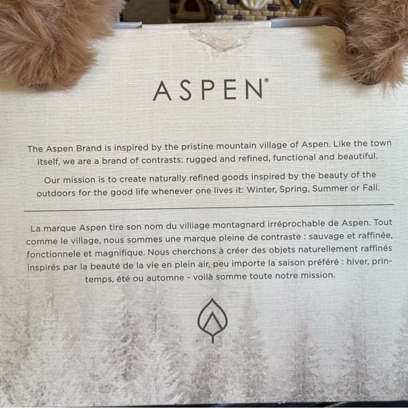 ASPEN Women's Adjustable Faux Fur Earmuffs Brown Ear Warmers New In Box Gift - Picture 6 of 7